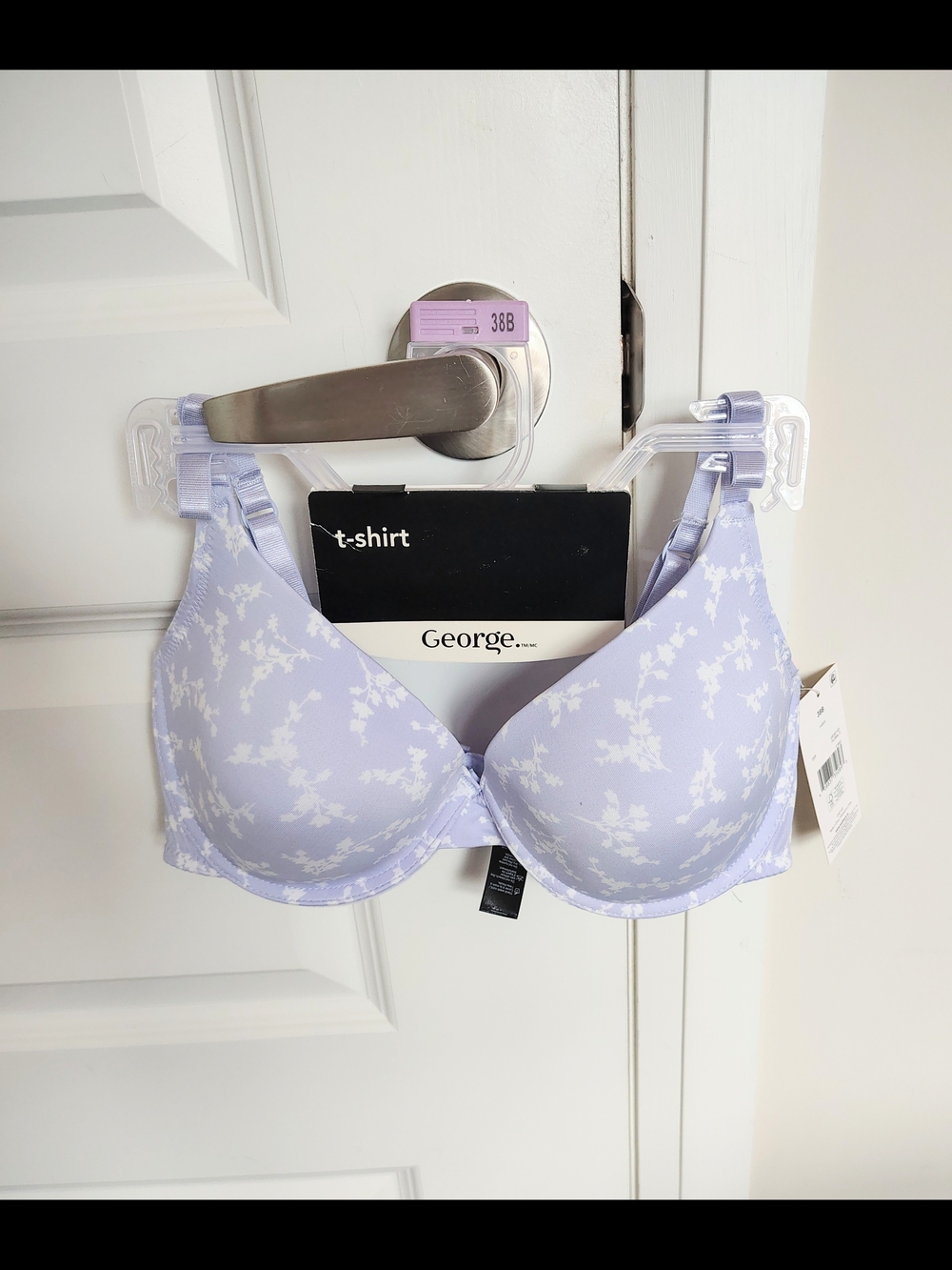 George Light Lavender Floral Molded T-Shirt Bra